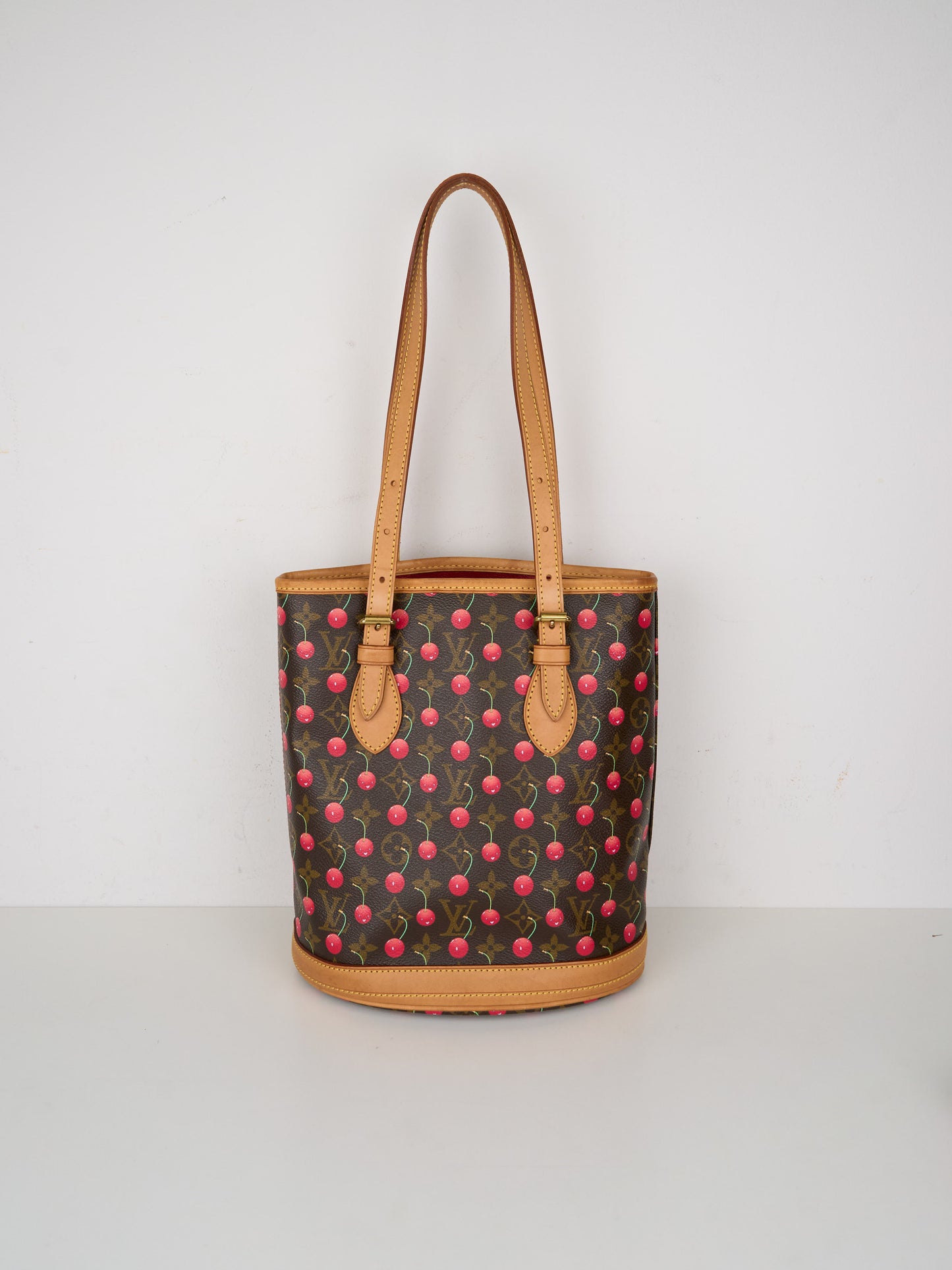 Louis Vuitton X Takashima Murakami 2005 Monogram Cherry  Tote Handbag