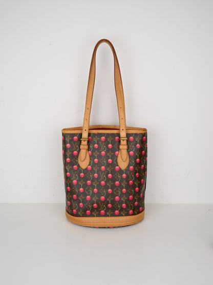 Louis Vuitton X Takashima Murakami 2005 Monogram Cherry  Tote Handbag