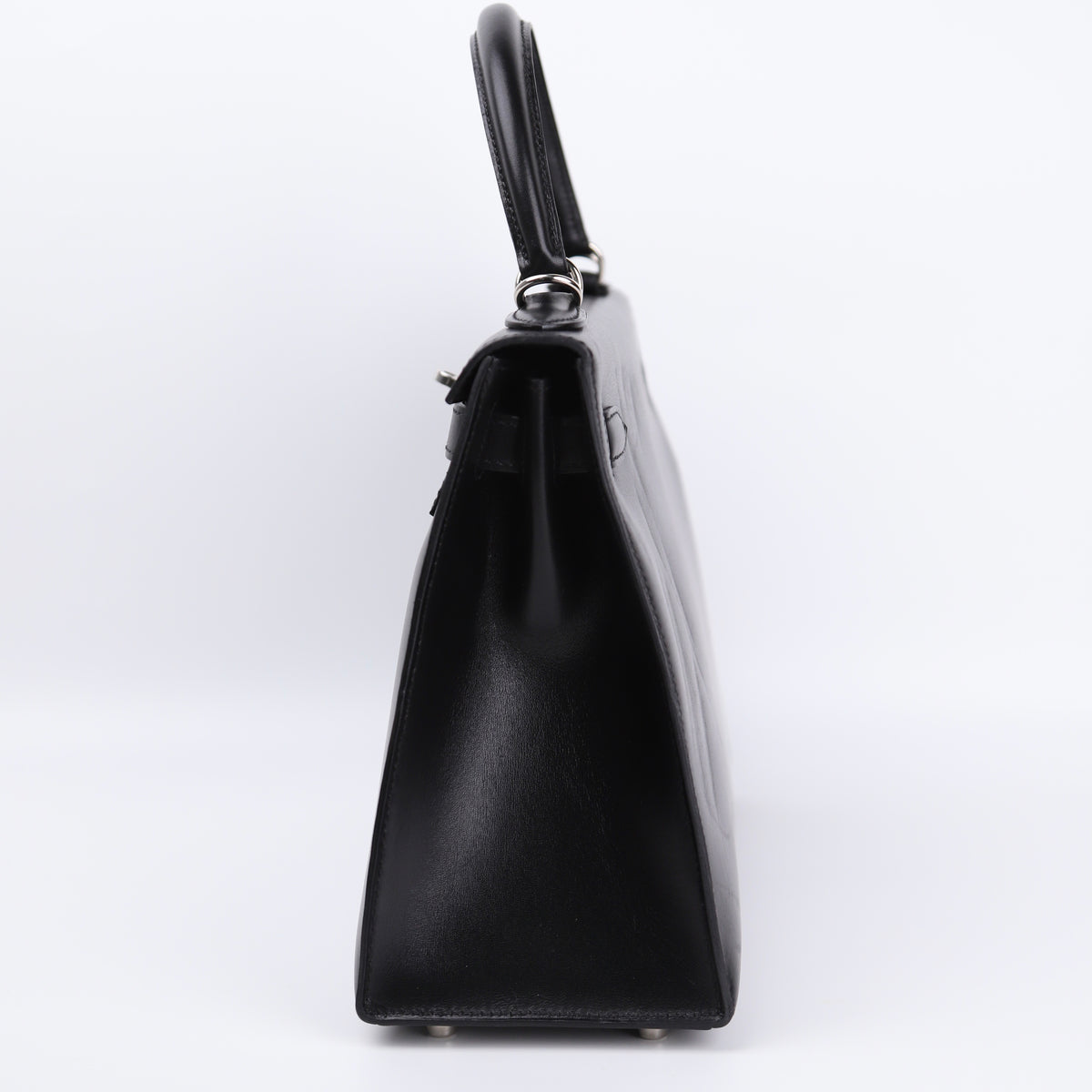 Hermes Kelly 28 Handbag in Box Calf Noir（Black）2006 PHW, right side