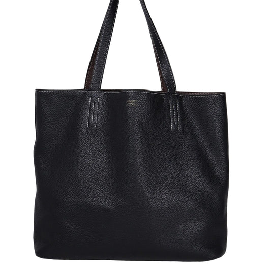 Hermes｜ Double Sens shoulder bag reversible Tote bag Black/Chocolate Togo 2013