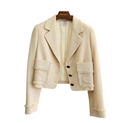 Loewe| beige Blazer&Skirt Setup