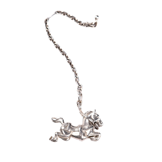 Hermes | S925 Silver  Cheval Horse Charm