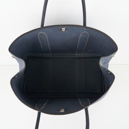 Hermes｜ Garden Party PM Handbag Denim Toile 2012
