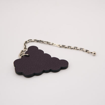 Hermes| S925 Key Chain  Bag Charm Chevre Grape  Raisin