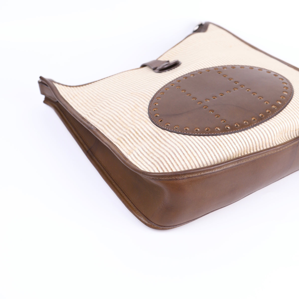 Hermes Evelyne PM in Barenia/Crinoline Vert Olive 2001,corner1