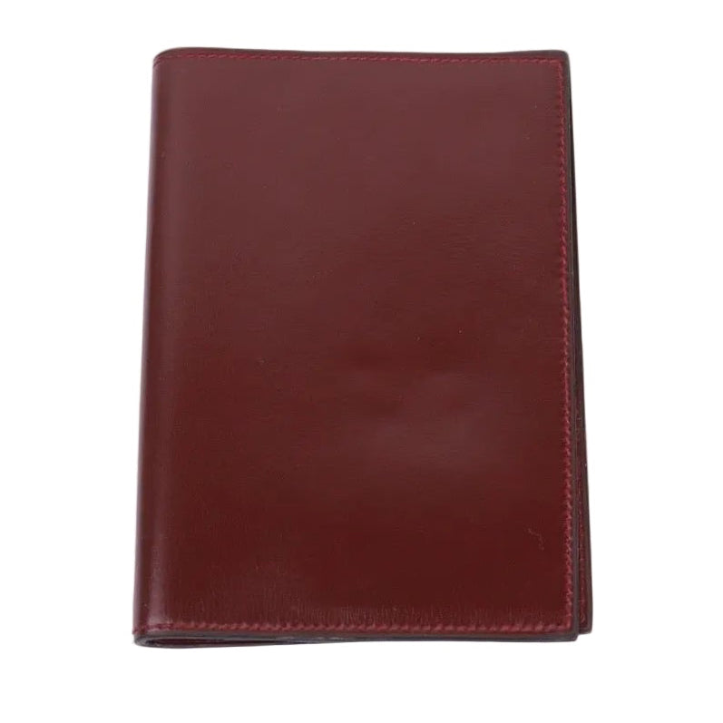 Hermes Journal Case Passport Cover in Box-calf Rouge H 1987,front view