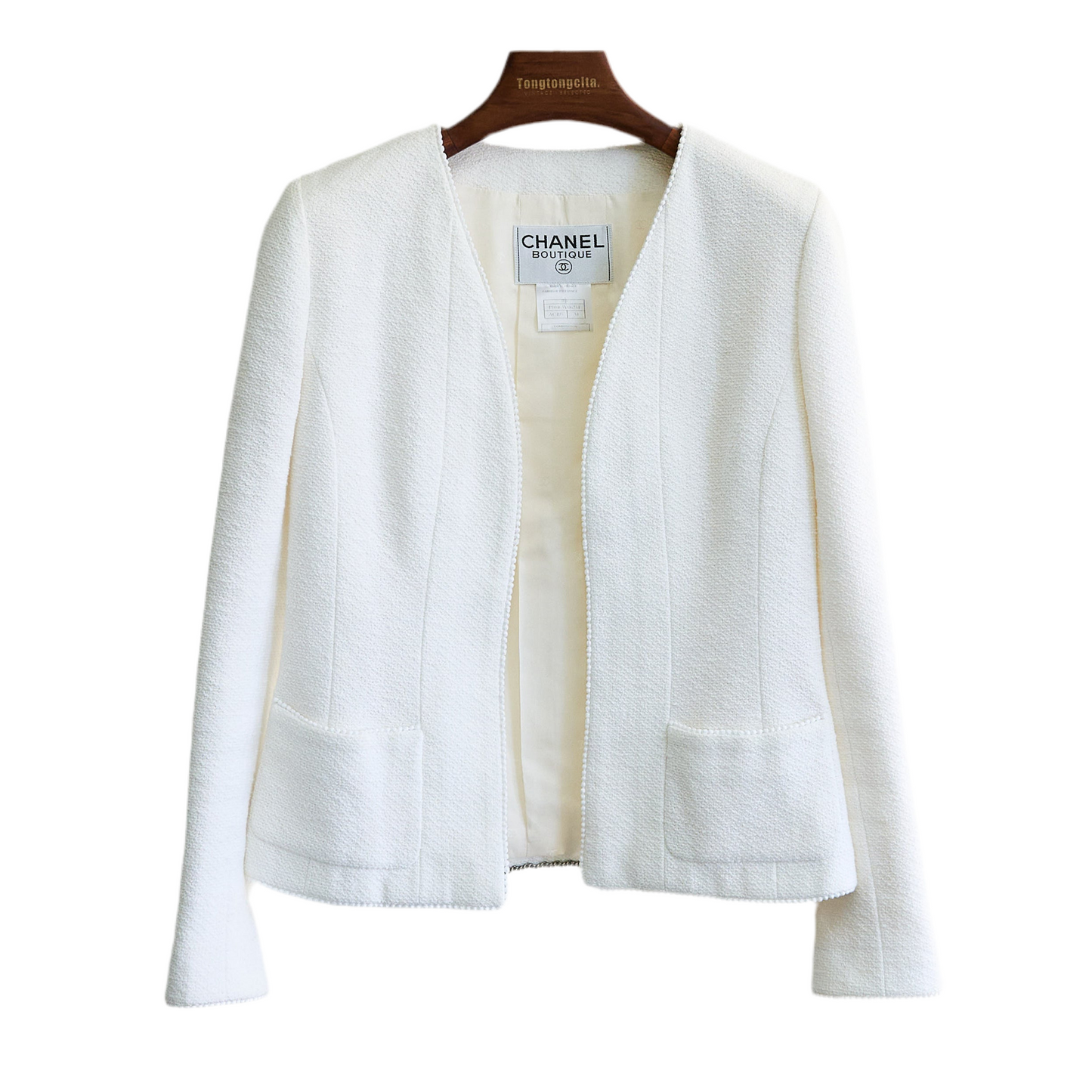Chanel |  White Wool Jacket 1992