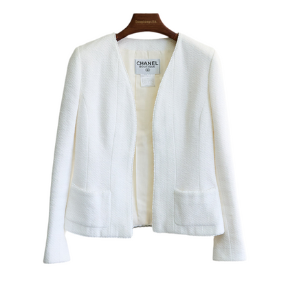 Chanel |  White Wool Jacket 1992