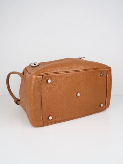 Hermes｜ Lindy 30 Shoulder bag Gold Taurillon Clemence 2014