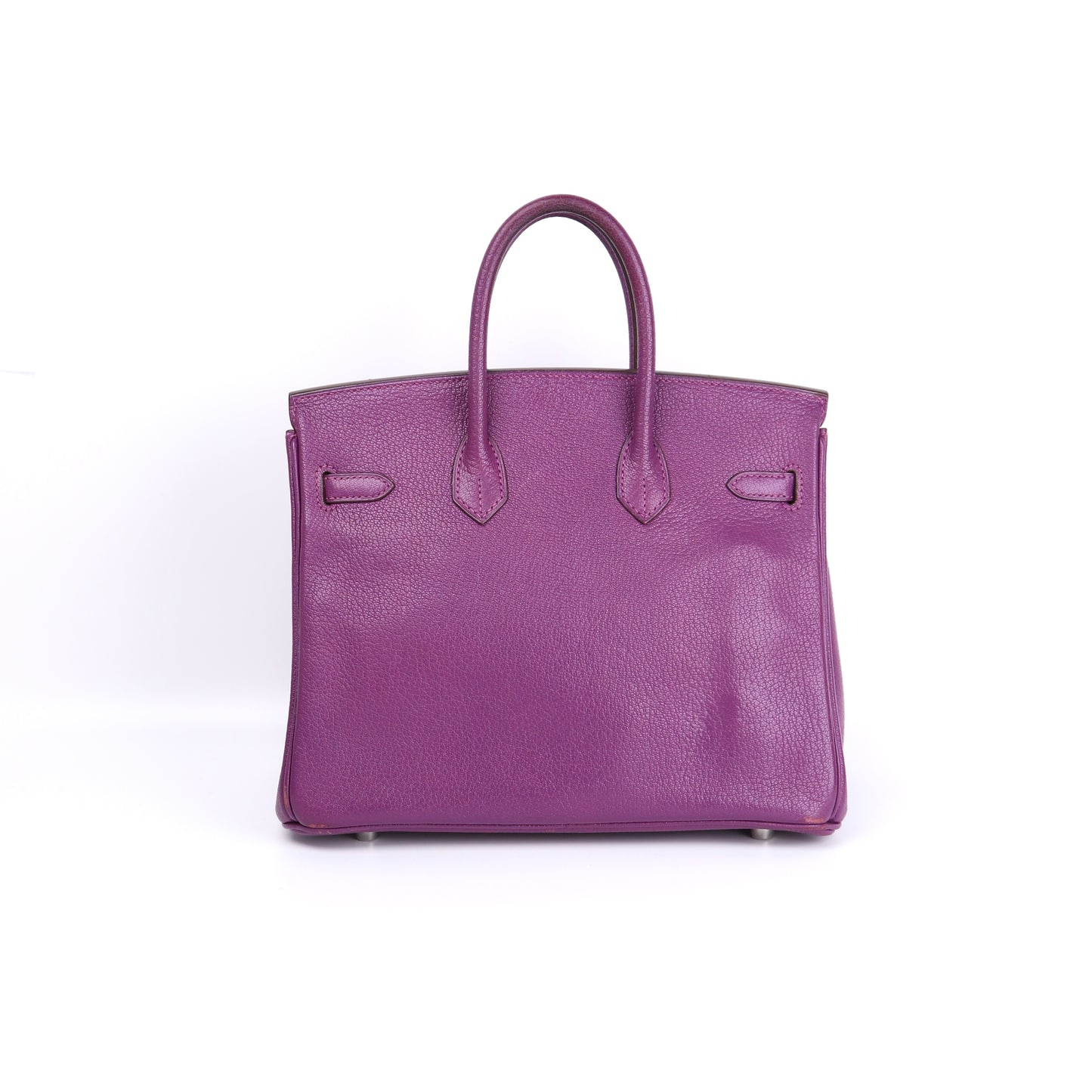 Hermes Birkin 25 Handbag in Chevre Anemone 2007,back view