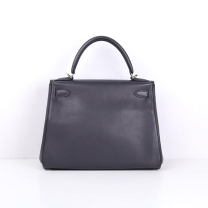 Hermes｜Kelly 28 Handbag Swift  Graphite 2007