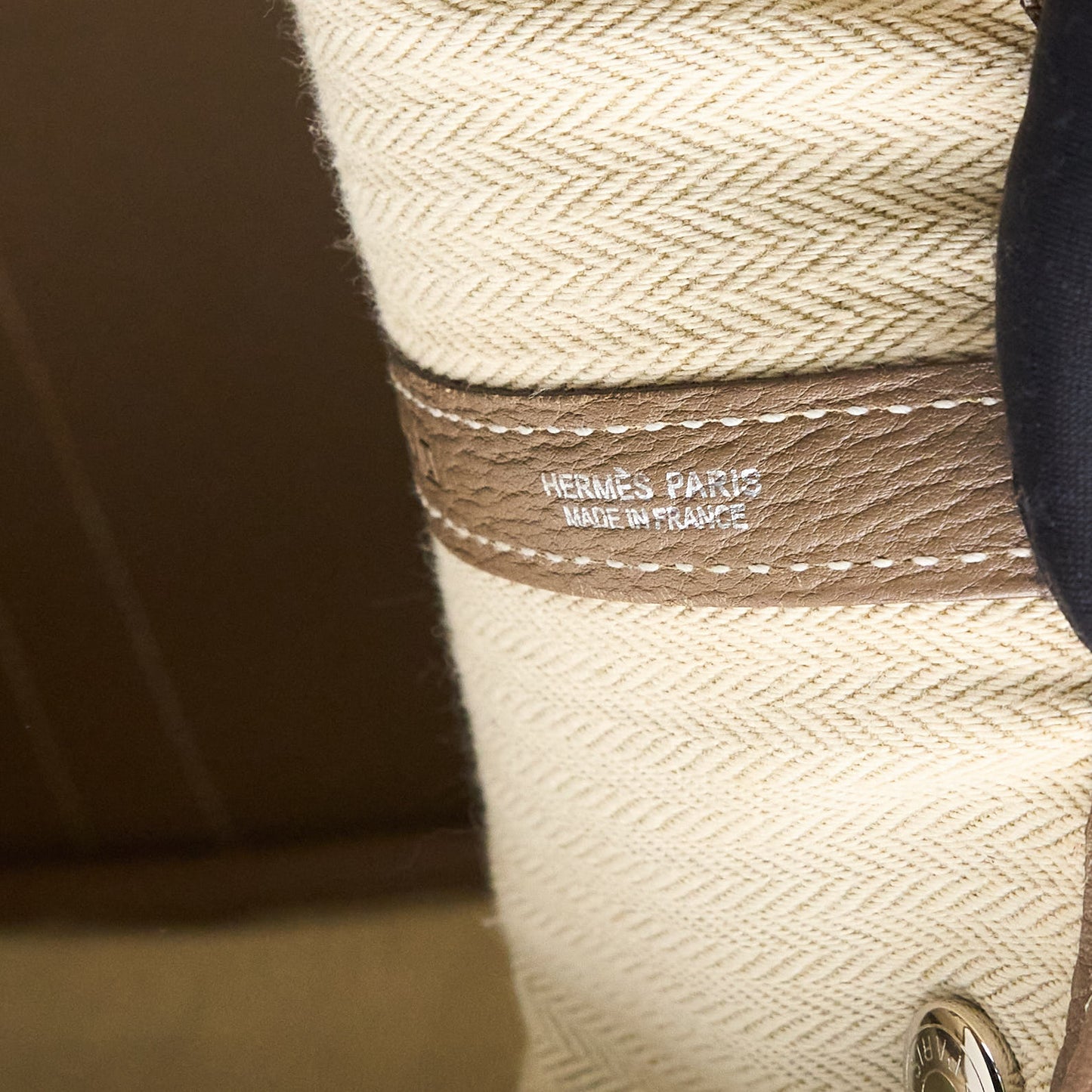 Hermes｜ Garden Party PM Handbag Negonda Etoupe 2008
