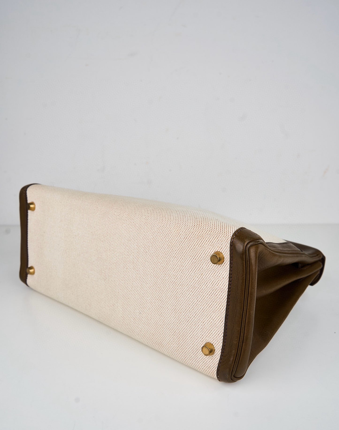Hermes｜Kelly 32 Handbag Olive green Barenia Canvas 2002