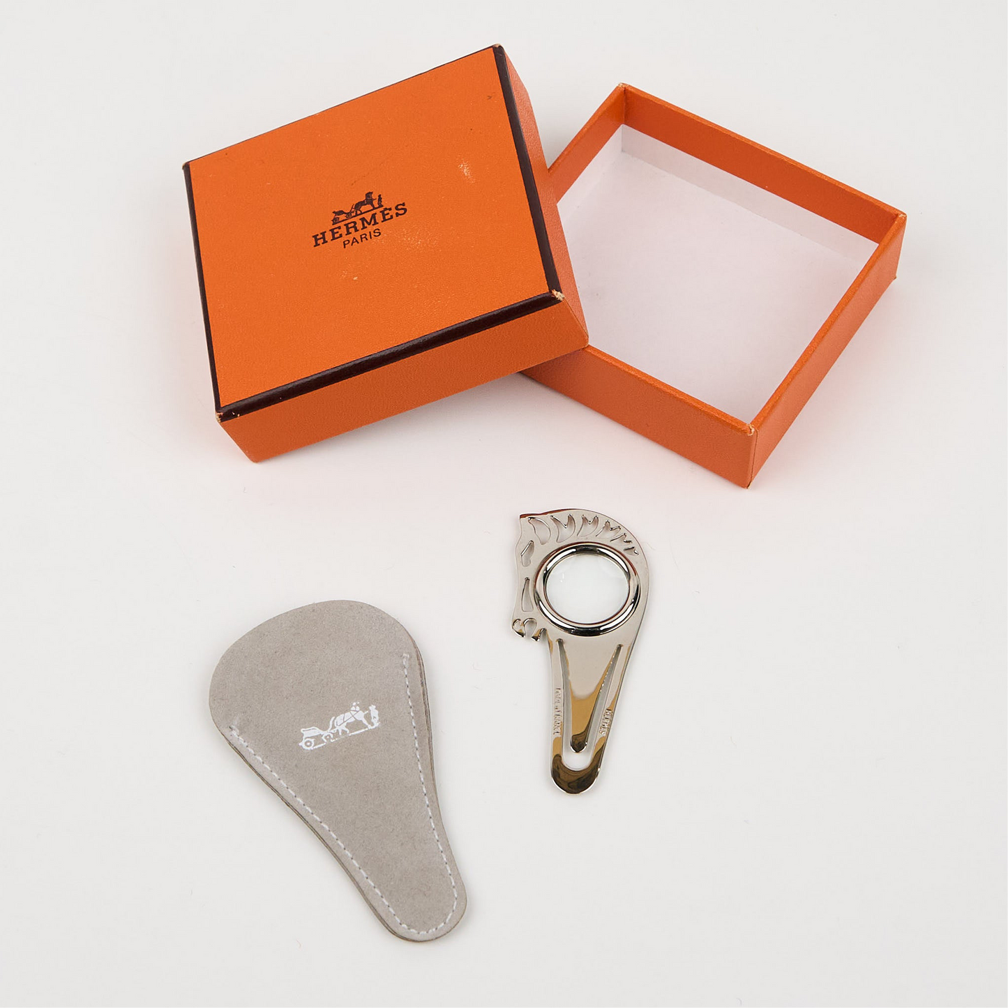 Hermes| Bookmark Magnifying Glass Silver