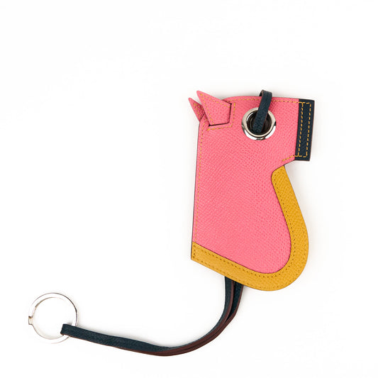 Hermes|Epsom Camail Key Holder Rose  2018