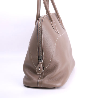 Hermes Bolide Relax 35 Handbag in Novillo Etoupe 2015,left side
