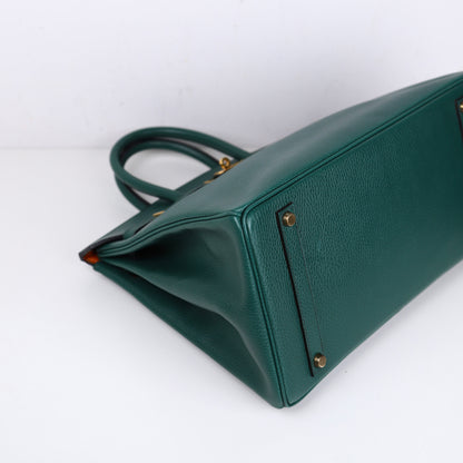 Hermes｜Birkin 35 Vachette Ardennes Vert Anglais 1994