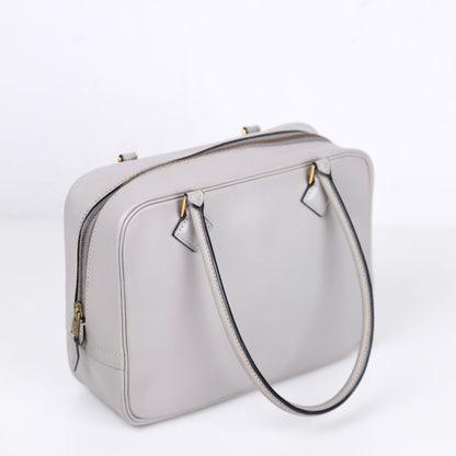 Hermes｜ Plume Mini  Handbag Plume 20 Box Calf Gris Perle 2011