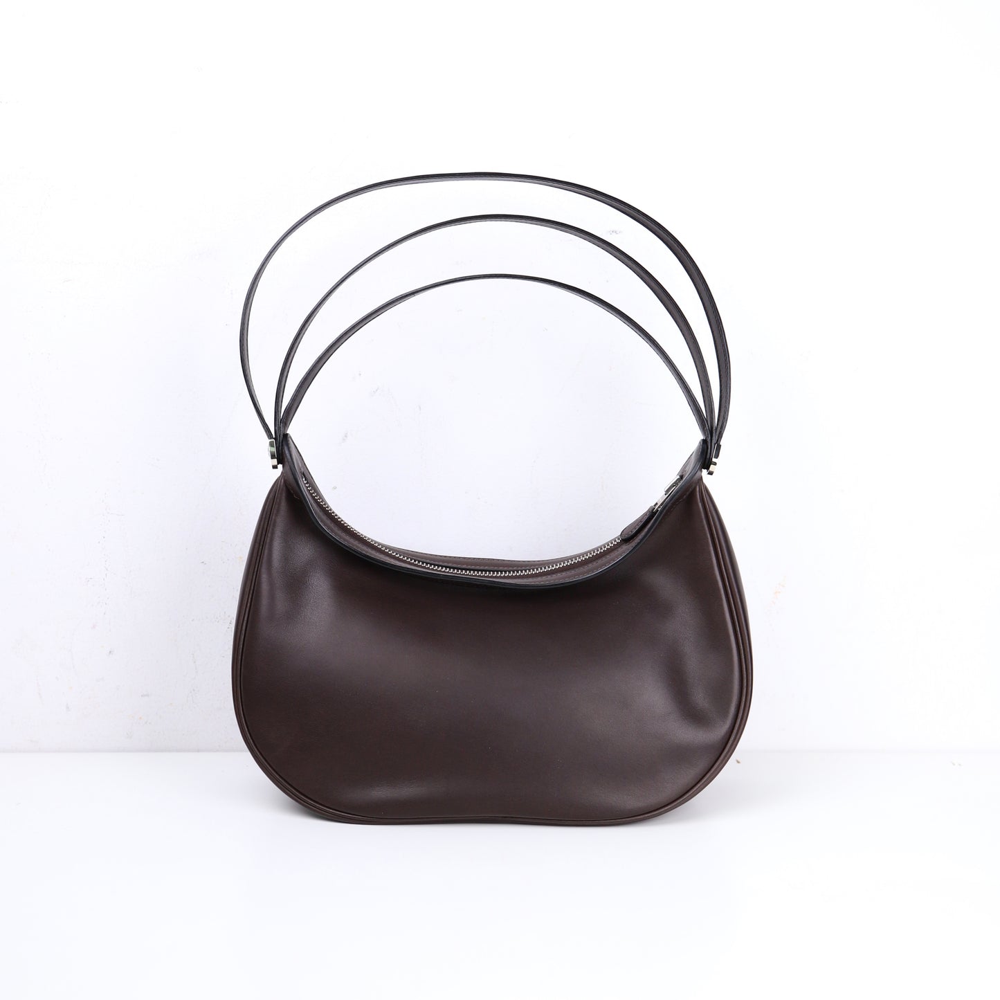 Hermès Caporal Handbag in Evercalf Ebene,front view 3