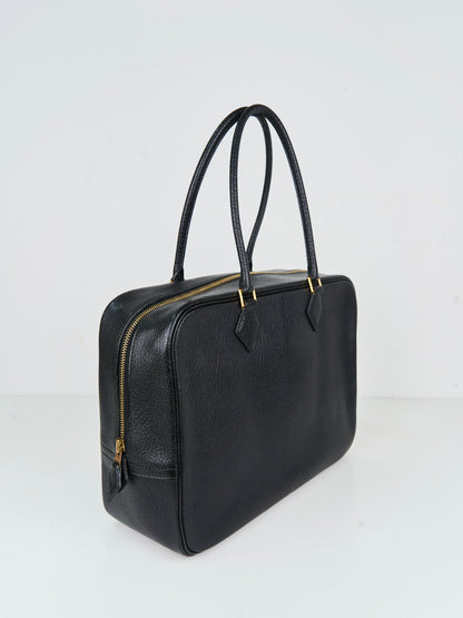 Hermes｜ Plume32 Black Coromandel Cherve