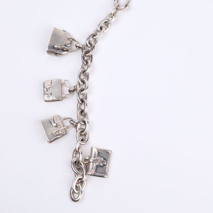 Hermes Sterling Silver S925 Bag Charm Bracelet,chain