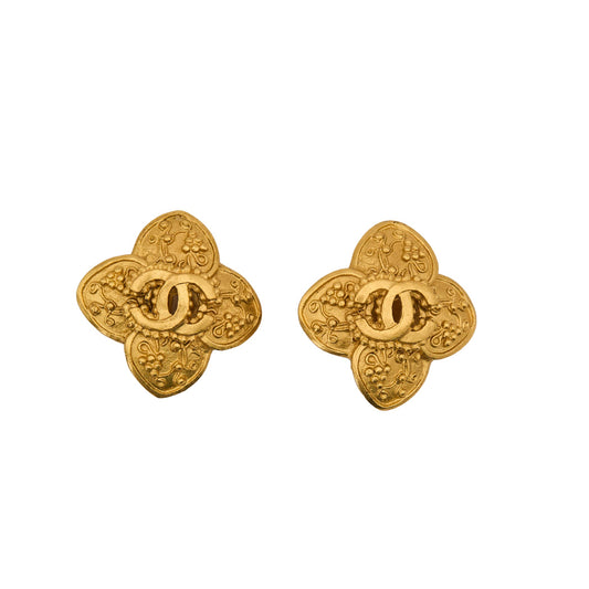Chanel｜Vintage Coco Mark Earring  96A