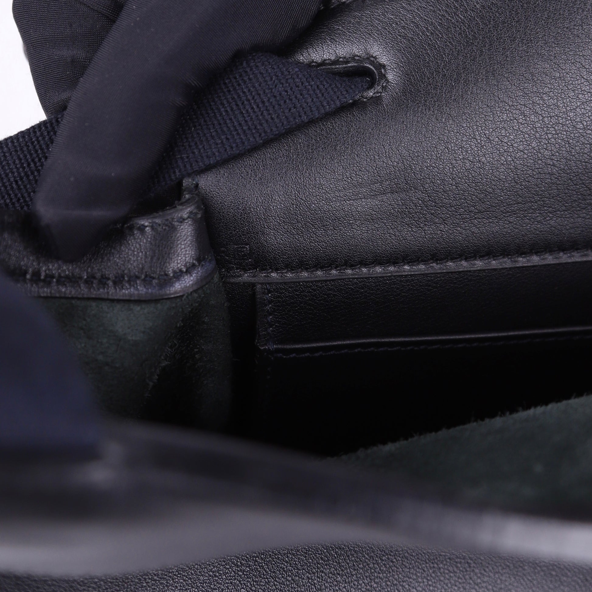 Hermes Sherpa PM Backpack in Gulliver Black 2001, year stamp square F