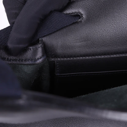Hermes Sherpa PM Backpack in Gulliver Black 2001, year stamp square F