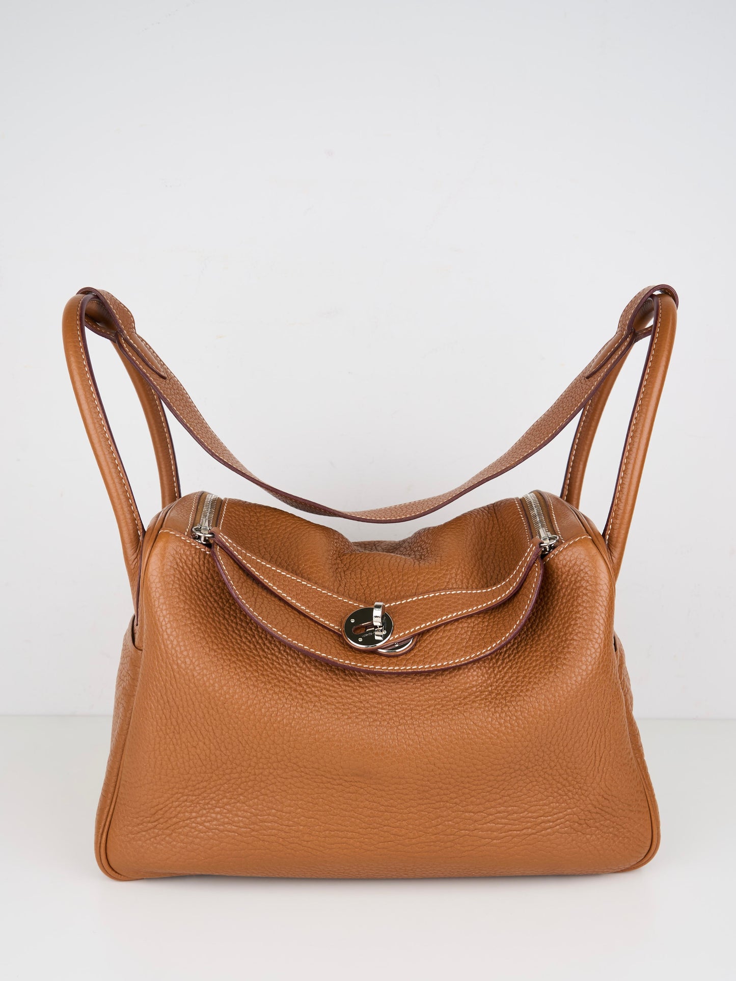 Hermes｜ Lindy 30 Shoulder bag Gold Taurillon Clemence 2014