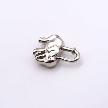 Hermes 1997 Limited Elephant Cadena Padlock Palladium Plated