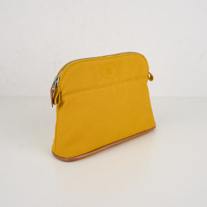 Hermes｜Bolide Cosmetic Pouch Toile Jaune