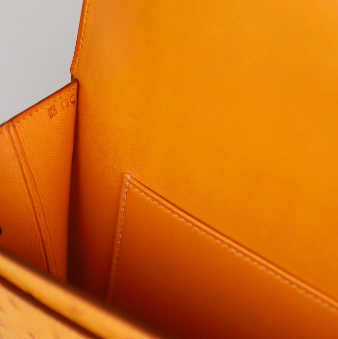 Hermes｜Valentine  Shoulder bag Saffron Ostrich 2000