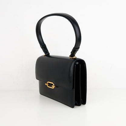 Hermes｜Fonsbelle shoulder bag Box Calf  Black  1989
