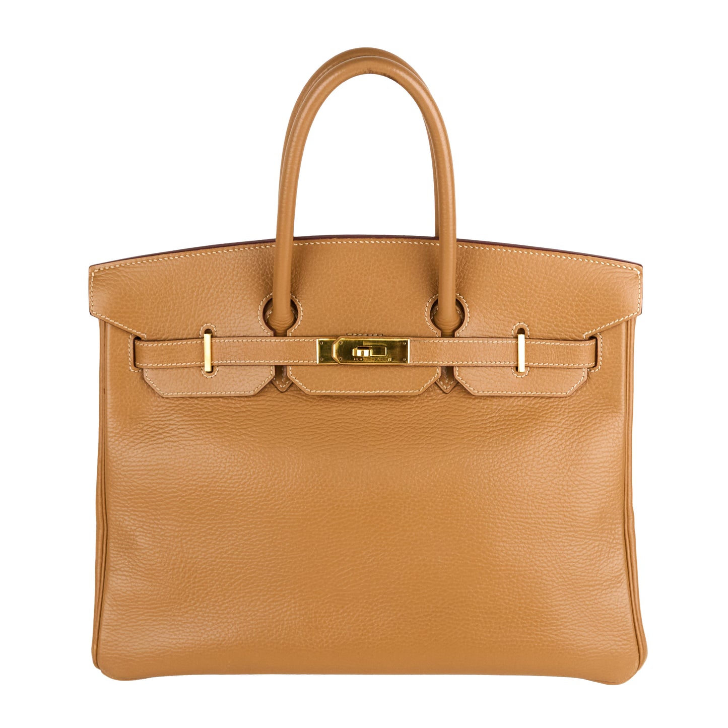 Hermes｜Birkin 35 Handbag Natural Sable Vachette Ardennes 2002
