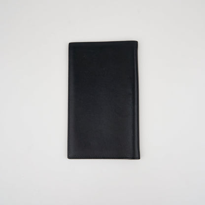 Hermes| Journal Case Passport Cover Black Evercalf 2007