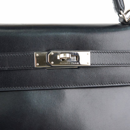 Hermes｜ Kelly32 Handbag  Box Calf  Black 2001