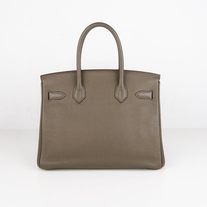 Hermes｜Birkin 30 Club Togo/Lizard  Etain/Graphite/Vert Olive  2011
