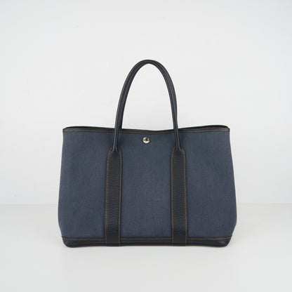 Hermes｜ Garden Party PM Handbag Denim Toile 2012