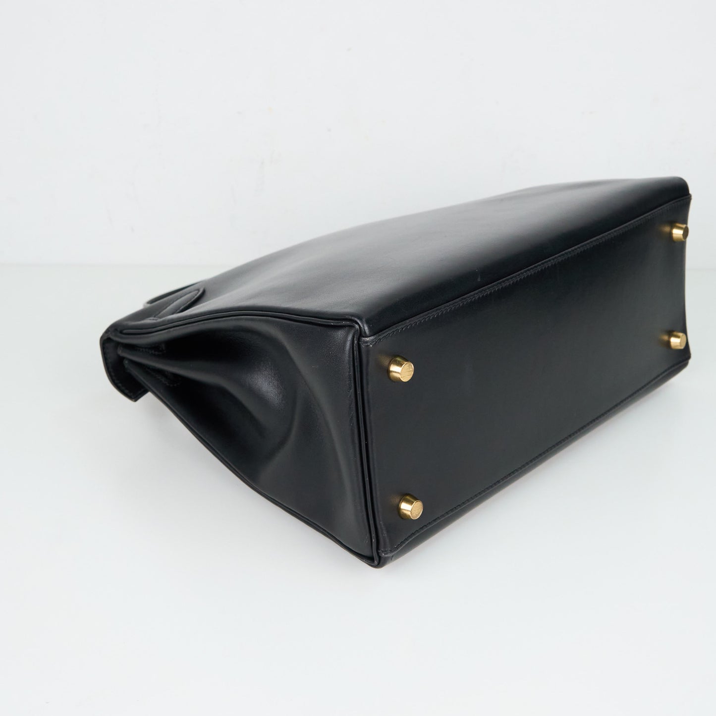 Hermes｜ Kelly28 Handbag Box calf Black 1998