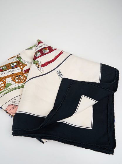 Hermes | Silk Scarf Carre 90 Jeu Des Omnibus et Dames Blanches