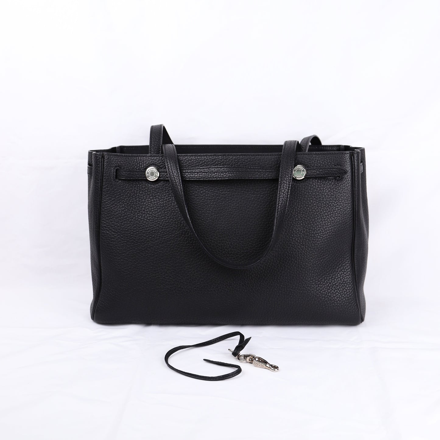 Hermes Cabana Tote Bag in Black Togo 2002