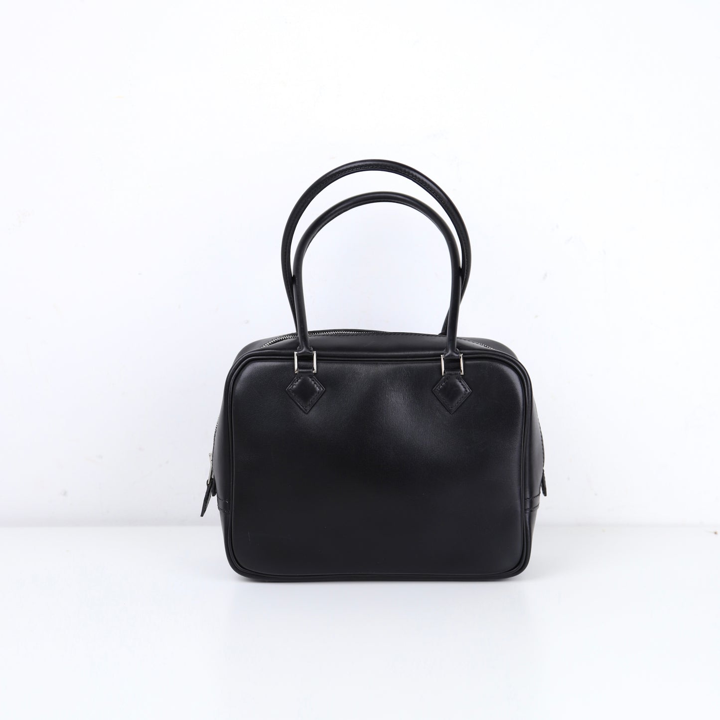 Hermes Plume Mini  Handbag in Box Calf Black 2002, back view