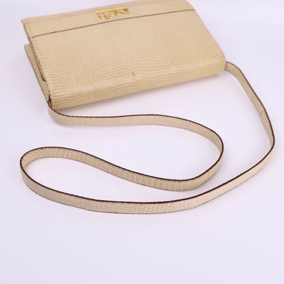 Hermes Vintage 2Way Shoulder Bag in Lizard 1986,shoulder strap
