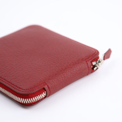 Hermes Silky Pop Tote Handbag in Rouge H Taurillon Clemence/Silk 2007, right side