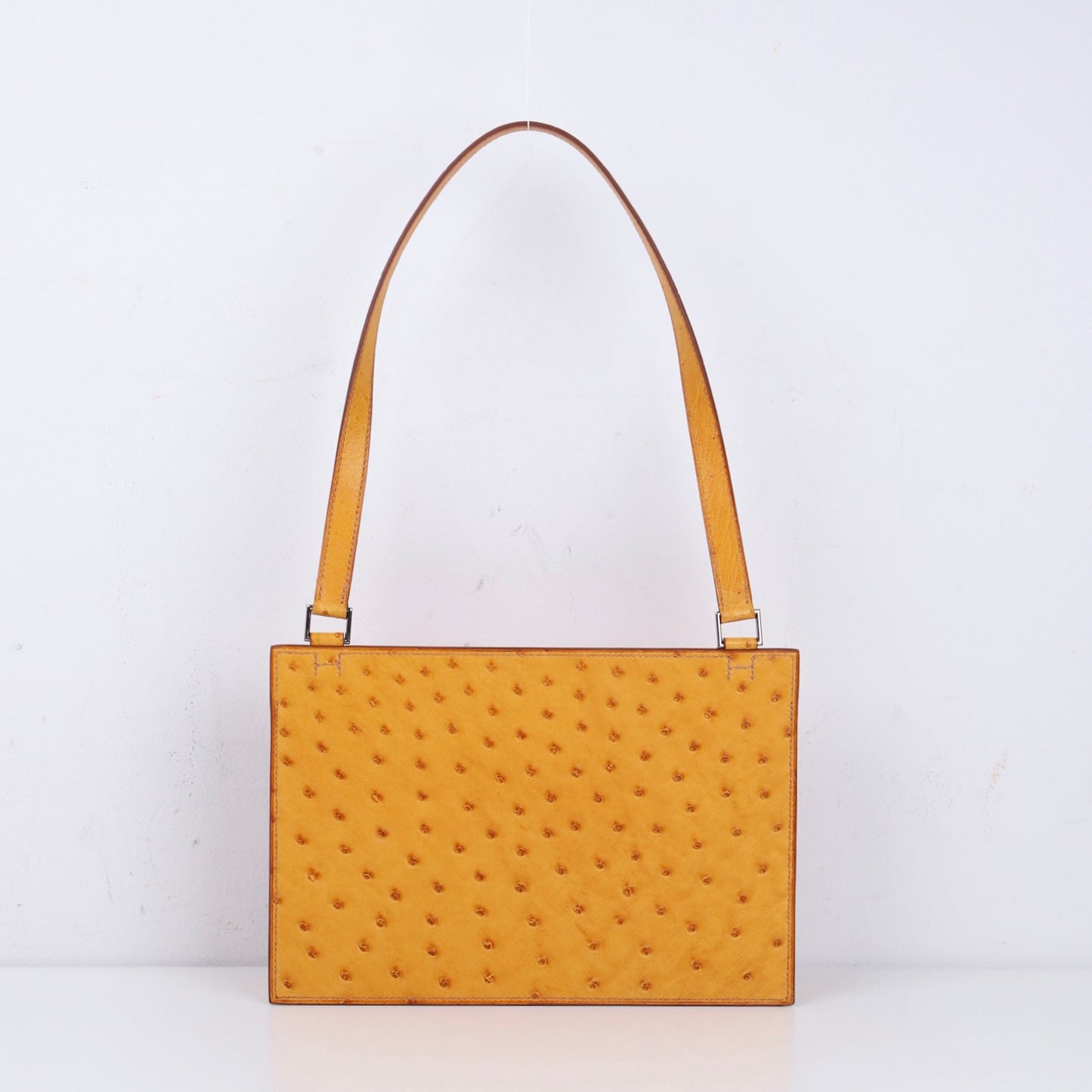 Hermes｜Valentine  Shoulder bag Saffron Ostrich 2000