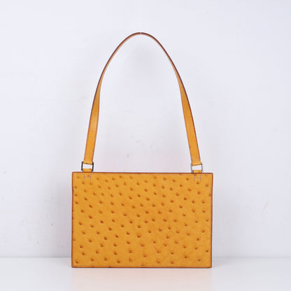 Hermes｜Valentine  Shoulder bag Saffron Ostrich 2000