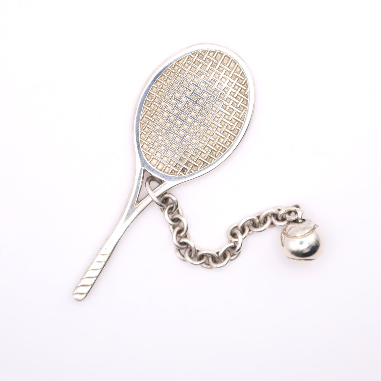 Tiffany&Co.| S925 Silver Keyring Charm tennis