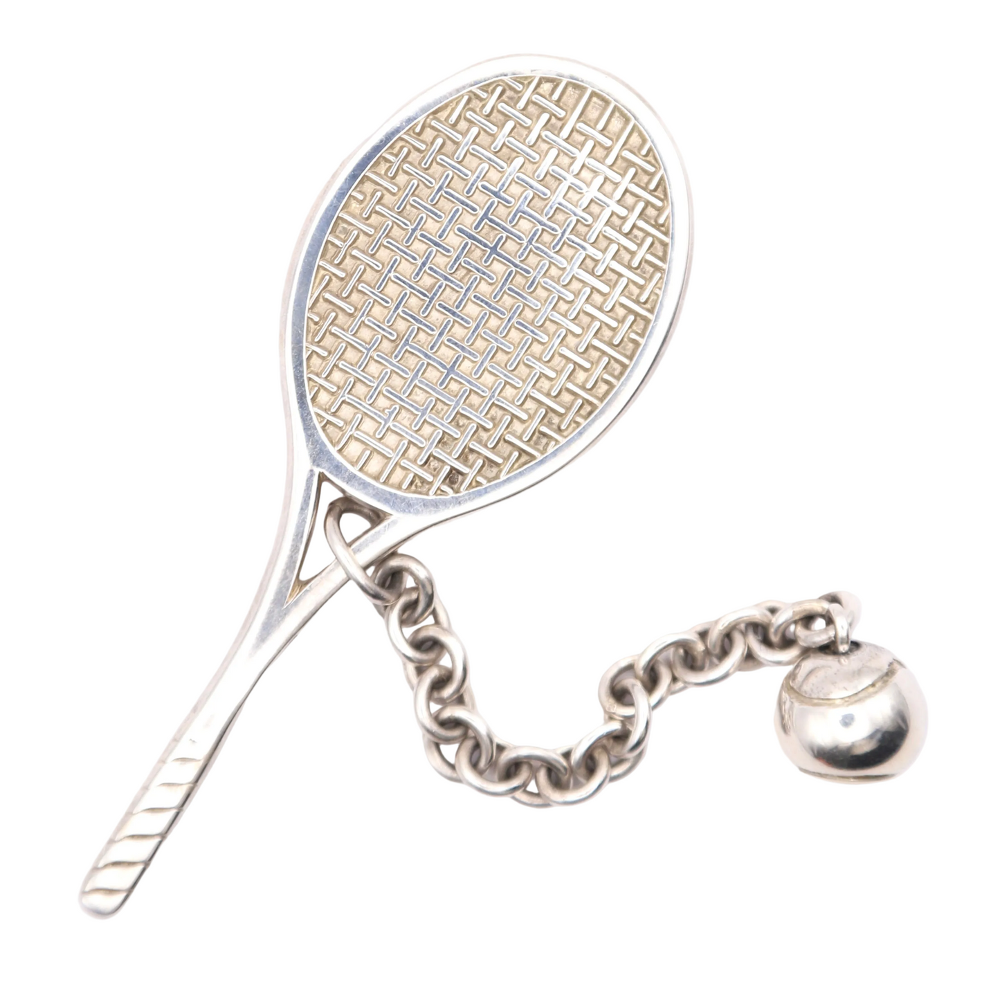 Tiffany&Co.| S925 Silver Keyring Charm tennis