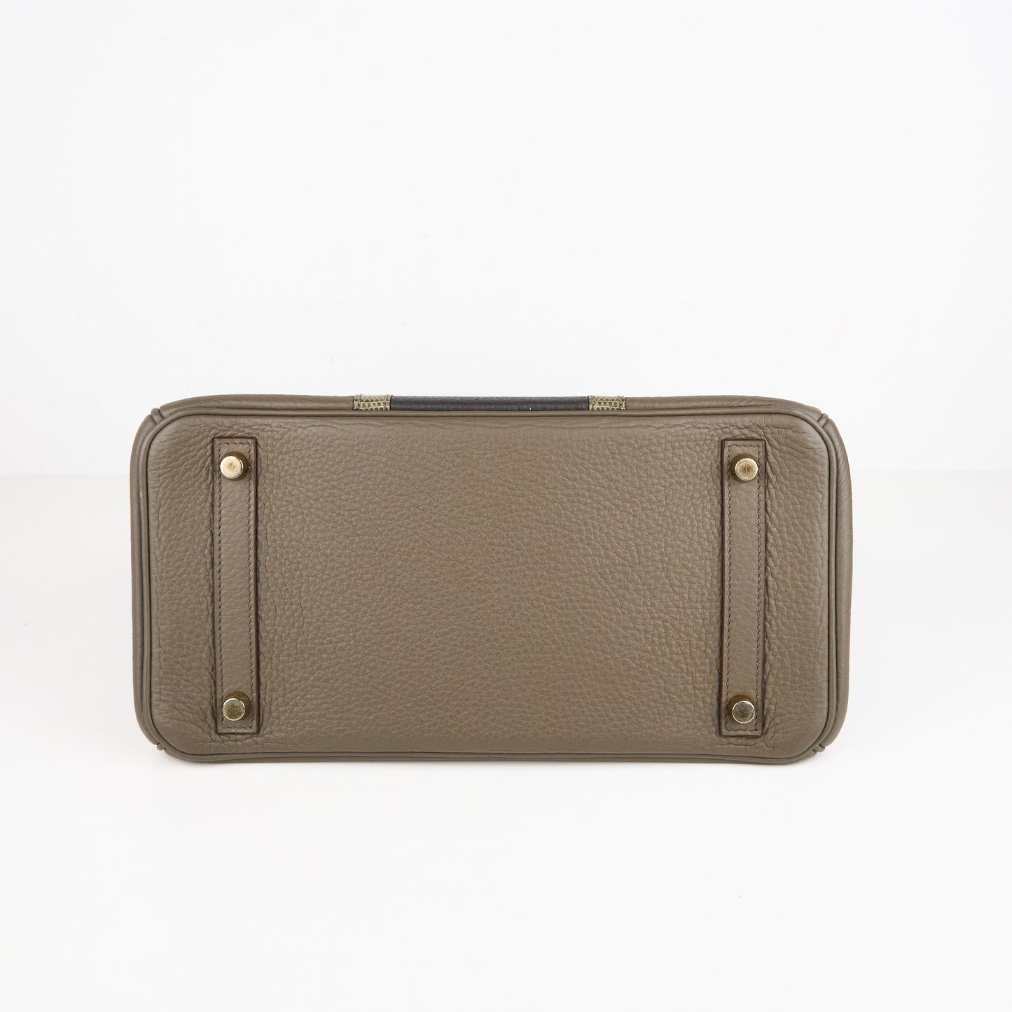 Hermes｜Birkin 30 Club Togo/Lizard  Etain/Graphite/Vert Olive  2011