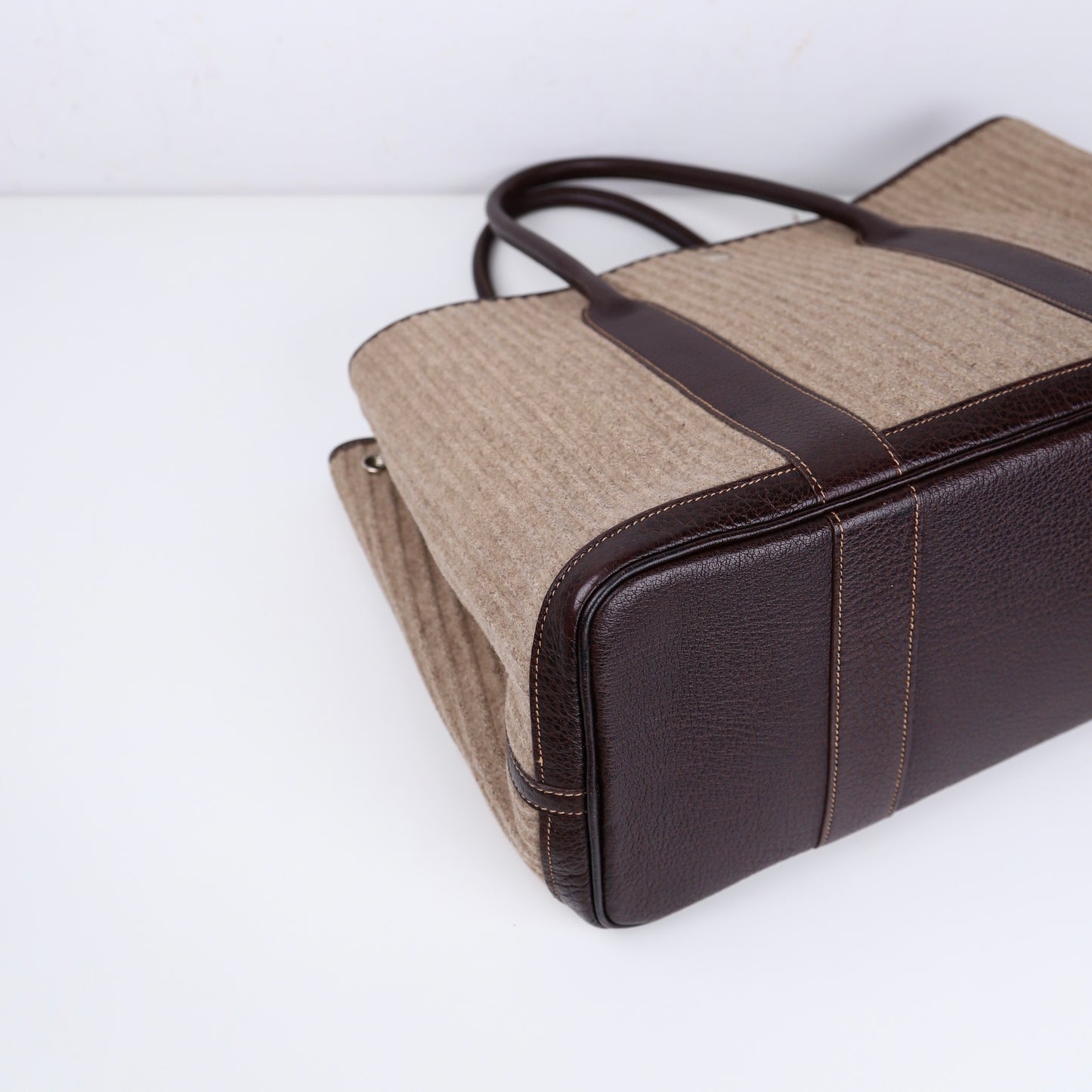 Hermes｜ Limited Garden Party PM Wool/Buffalo Handbag 2006